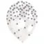 Colorat Silver Balon confetti argintiu, 6 buc, 11 inch (27,5 cm)