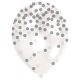 Colorat Silver Balon confetti argintiu, 6 buc, 11 inch (27,5 cm)
