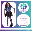 Halloween Neon Girl Costum schelet 3-4 ani