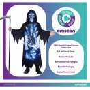 Halloween Neon Costum de secerător 3-4 ani