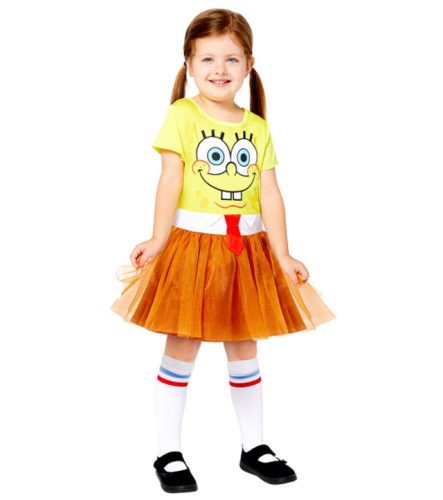 SpongeBob fată costum 3-4 ani