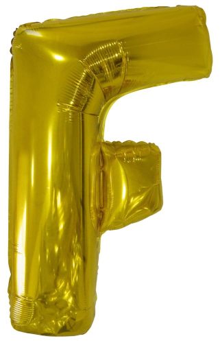 Gold, litera F gigantică aurie balon folie 110 cm