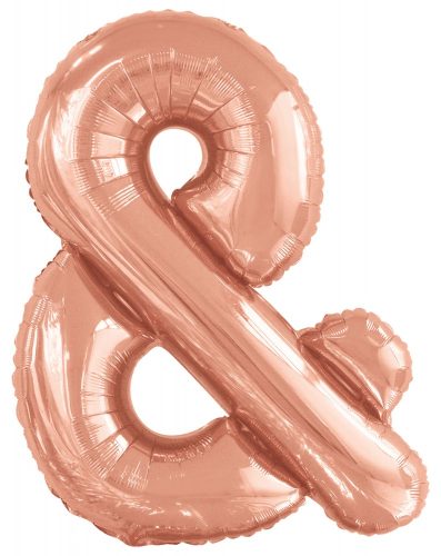 Rose Gold & letter balon folie 108 cm