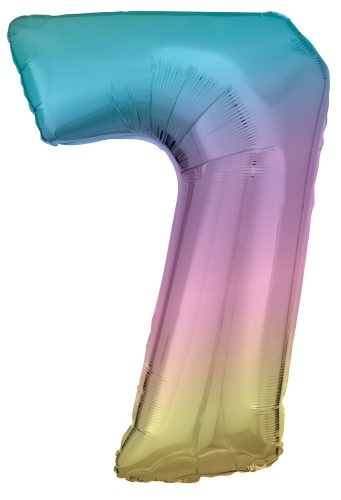 Pastel Rainbow figurină uriașă balon folie 7-inch, 83 cm