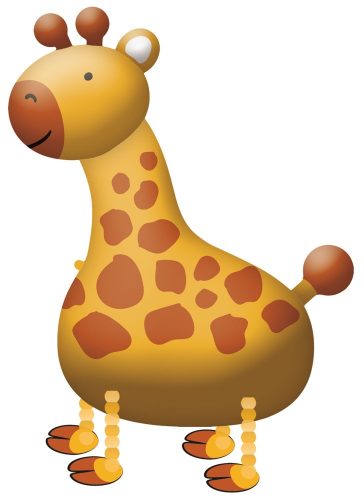 Girafă balon folie mergător 96 cm