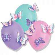  Fluture Flutter balon, set de 3 bucăți cu accesorii 14 inch (35,5 cm)