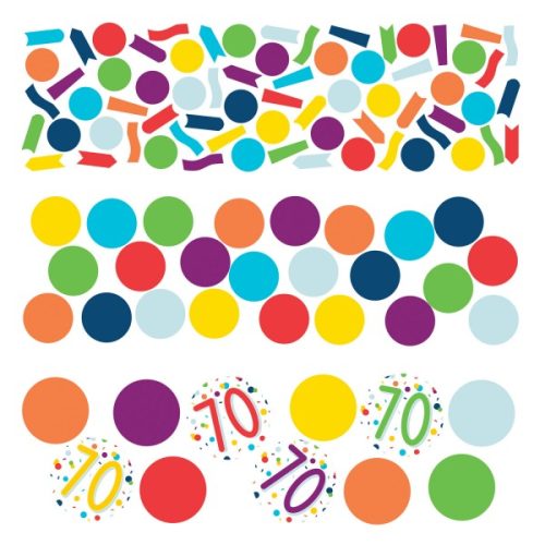 Happy Birthday 70 confetti