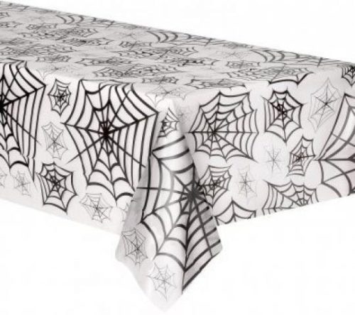 Halloween Web pânză de păianjen pânză de masă din plastic transparent 274x139 cm