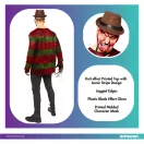 Halloween Scary Costum adult Freddy Kruger M/L