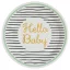 Bebe Gold Hello farfurie de hârtie 8 buc 23 cm
