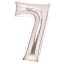 Numere Argint, Balon din folie argintie numărul 7 66 cm