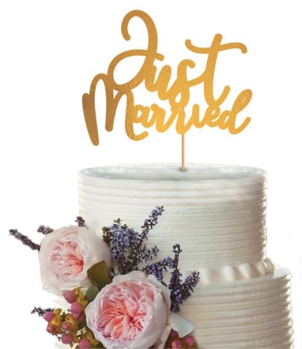 Just Married tort decorare