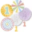 Bebe Rainbow Decorațiuni suspendate pentru prima aniversare, set de 5
