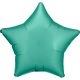 Satin Balon din folie Silk Jade Green stea 48 cm