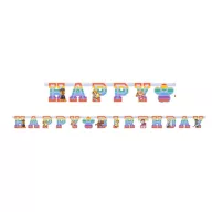   Patrula Cățelușilor Color Paws banner Happy Birthday 180 cm