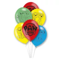   Patrula Cățelușilor Color Paws balon, set de 6 buc. 11 inch (27,5 cm)