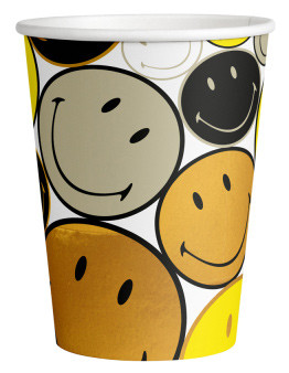 Emoji Smiley Originals hârtie pahar 8 buc 250 ml