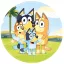 Bluey Joke farfurie de hârtie set 8 bucăți 23 cm