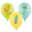 Vară Surf Party balon, 6 buc 11 inch (22,8 cm)