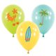 Vară Surf Party balon, balon 6 bucăți 11 inch (22,8 cm)