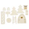 Winter Woodland Winter Woodland set de decorațiuni din lemn de iarnă