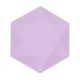 Colorat Vert Decor Farfurie hexagonală mov set 6 bucăți, 15.8 cm