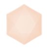 Peach Vert Decor farfurie adâncă hexagonală 6 buc 15,8 cm