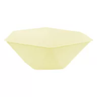   Colorat Vert Decor Farfurie adâncă hexagonală galbenă set de 6 bucăți 15,8 cm