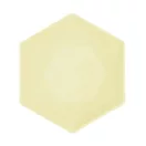 Colorat Vert Decor Farfurie adâncă hexagonală galbenă set de 6 bucăți 15,8 cm