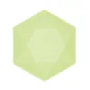 Colorat Vert Decor Adânci farfurii hexagonale verzi set de 6 - 15,8 cm