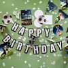 Fotbal Kick It Semn de hârtie Happy Birthday 180 cm