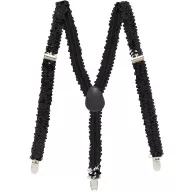   Colorat Black Bretele pentru adulți cu paiete, accesoriu pentru costum