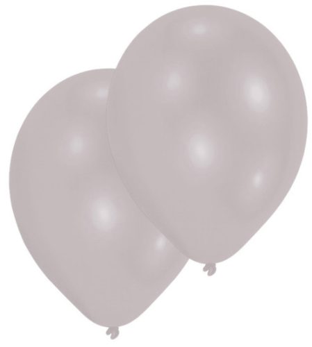 Argintiu Metallic Silver balon, balon 10 bucăți 11 inch (27,5 cm)