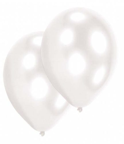Alb Pearl White balon, balon 10 bucăți 11 inch (27,5 cm)