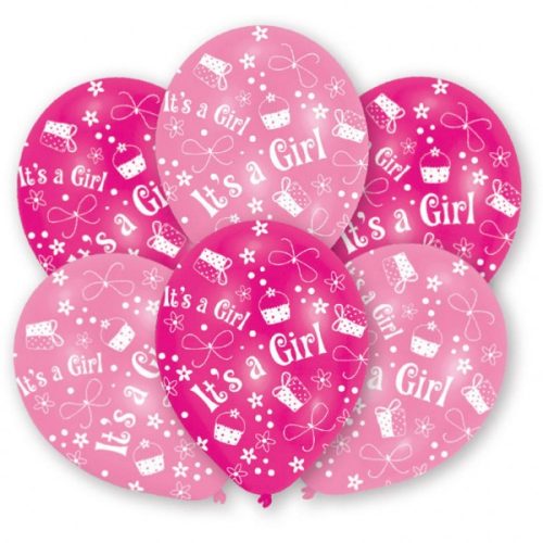 Băiat sau Fată Girl Balon pentru fete, set de 6 bucăți 11 inch (27,5 cm)