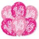 La mulți ani Pink Happy Birthday 16 baloane, set de 6 bucăți 11 inci (27,5 cm)