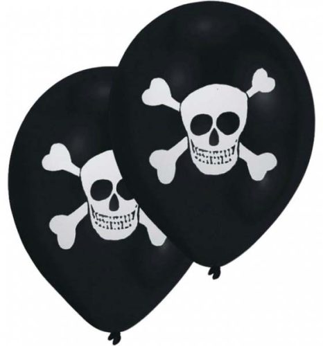 Pirat Skull balon, balon 8 bucăți 10 inch (25,4 cm)