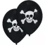 Pirat Skull balon, set 8 bucăți (10 inci / 25.4 cm)