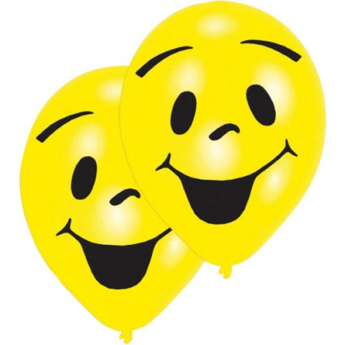 Emoji Smile balon, 8 bucăți 10 inch (25,4 cm)