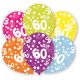 Happy Birthday 60 Colorful balon, balon 6 bucăți 11 inch (27,5 cm)