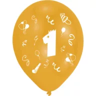   La mulți ani Ribbon Happy Birthday 1 balon, set de 8 bucăți 10 inch (25,4cm)