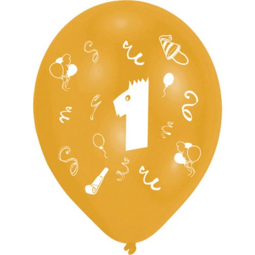Happy Birthday 1 Ribbon balon, balon 8 bucăți 10 inch (25,4 cm)