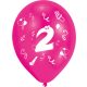 Happy Birthday 2 Ribbon balon, balon 8 bucăți 10 inch (25,4 cm)