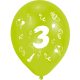 Happy Birthday 3 Ribbon balon, balon 8 bucăți 10 inch (25,4cm)