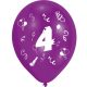 Happy Birthday 4 Ribbon balon, balon 8 bucăți 10 inch (25,4cm)