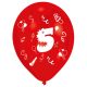 Happy Birthday 5 Ribbon balon, balon 8 bucăți 10 inch (25,4 cm)