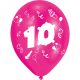 Happy Birthday 10 Ribbon balon, balon 8 bucăți 10 inch (25,4 cm)