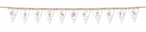 Nuntă i Gifts & Cards șir de stegulețe 240 cm