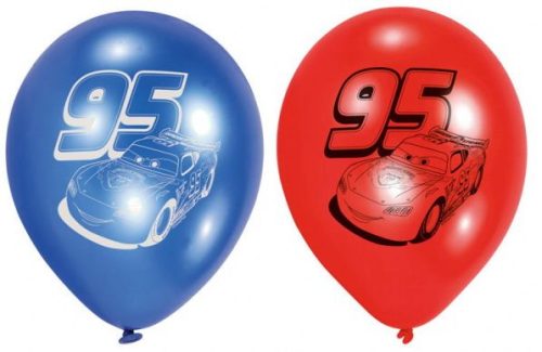 Disney Mașini 95 balon, balon 6 bucăți 9 inch (22,8 cm)