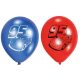 Disney Mașini 95 balon, balon 6 bucăți 9 inch (22,8 cm)